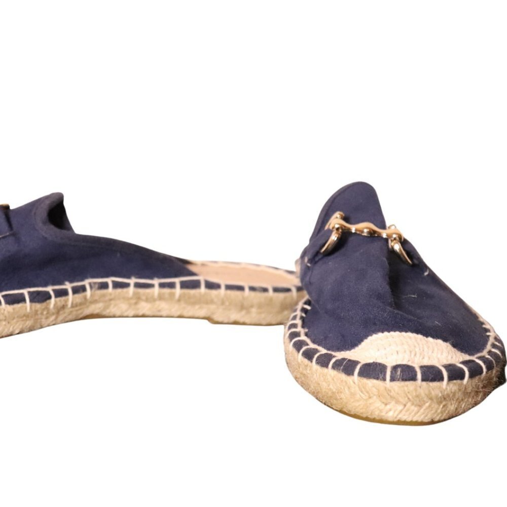 LE  CHATEAU WOMENS Blue And Beige Slip On Flats SIZE 39